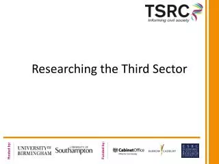 Researching the Third Sector