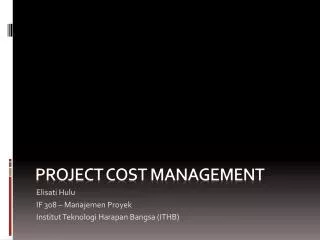 Project Cost Management