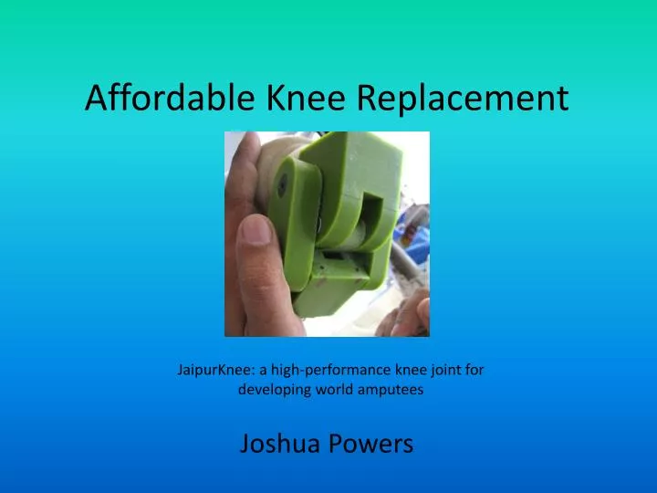 affordable knee replacement