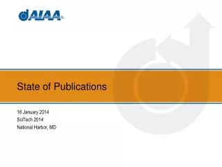 State of Publications