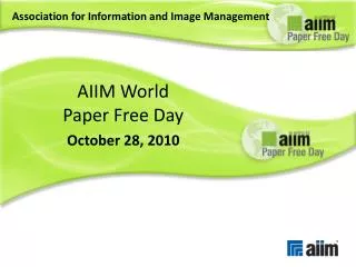 AIIM World Paper Free Day