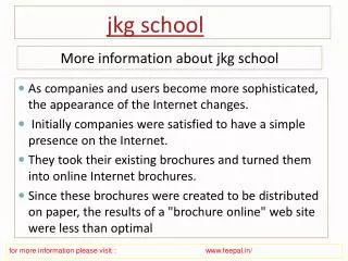 Now get the latest updates and news jkg school