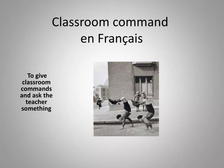 classroom command en f ran ais
