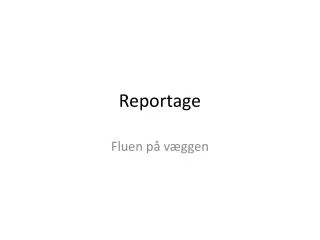 reportage
