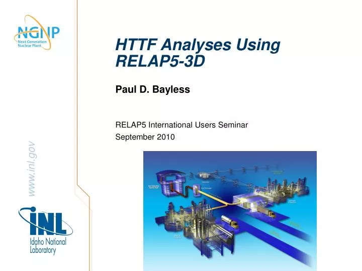 httf analyses using relap5 3d