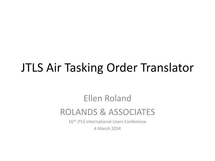 jtls air tasking order translator