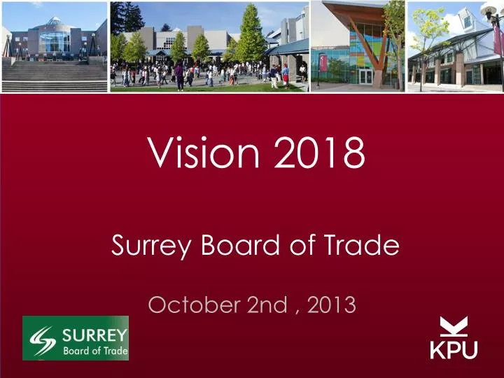 vision 2018 surrey board of trade