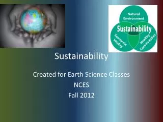 sustainability