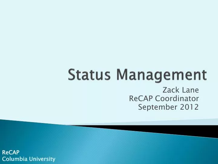 status management