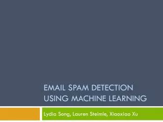 Email Spam Detection using machine Learning