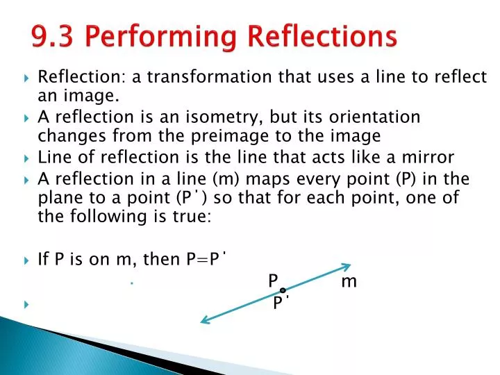 9 3 performing reflections
