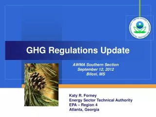 GHG Regulations Update