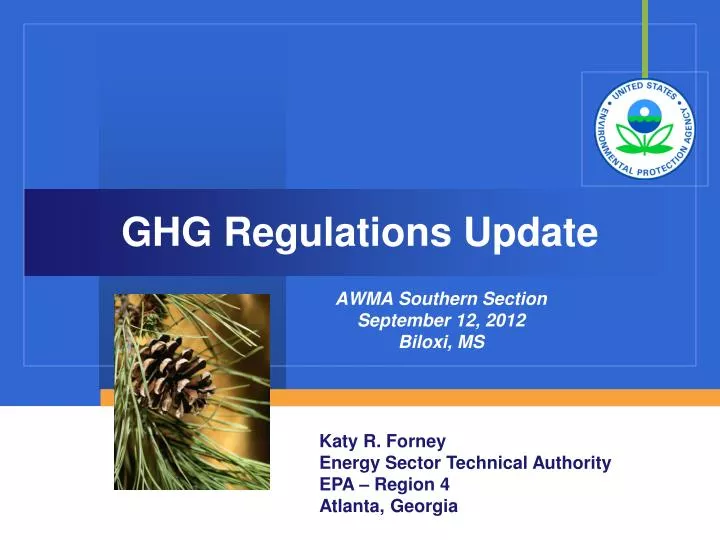 ghg regulations update