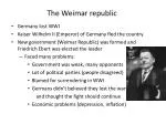 The Weimar republic - slide 1