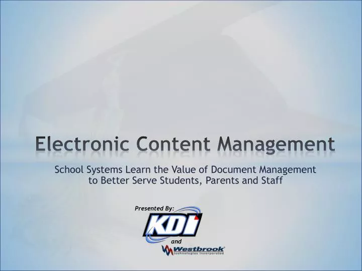 electronic content management