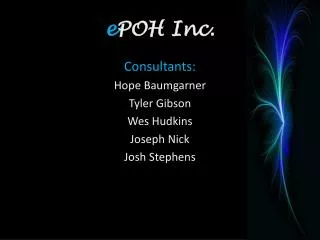 e POH Inc.