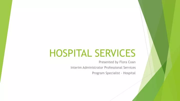 hospital services