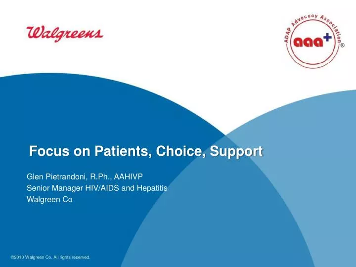 focus on patients choice support