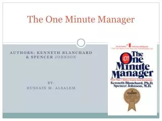 The One Minute Manager