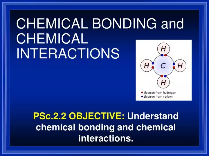 chemical bonding and chemical interactions