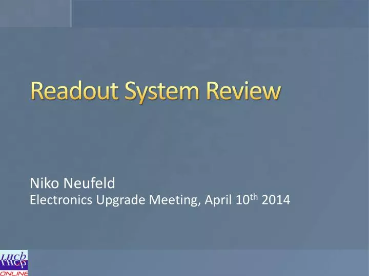 readout system review