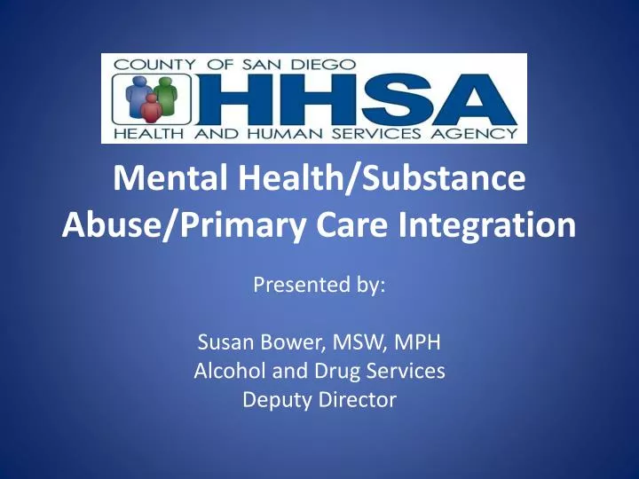 mental health substance abuse primary care integration