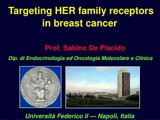 Targeting HER family receptors in breast cancer