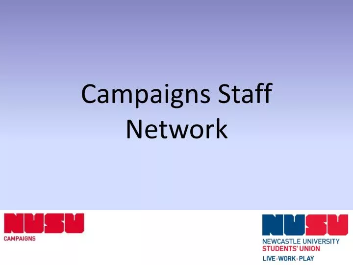 campaigns staff network