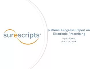 Virginia HIMSS March 19, 2009