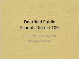 Deerfield Public Schools District 109