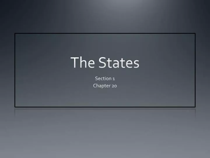 the states