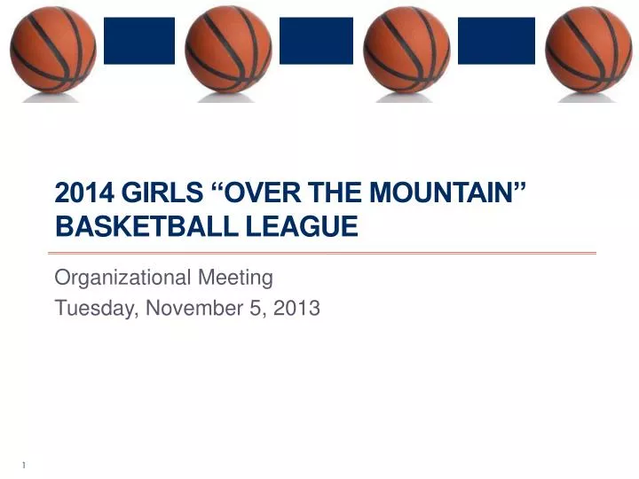 2014 girls over the mountain basketball league