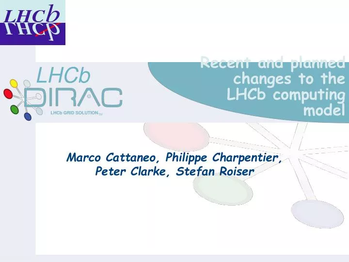 recent and planned changes to the lhcb computing model