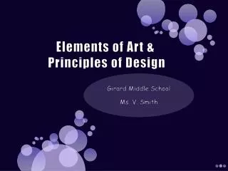 Elements of Art &amp; Principles of Design