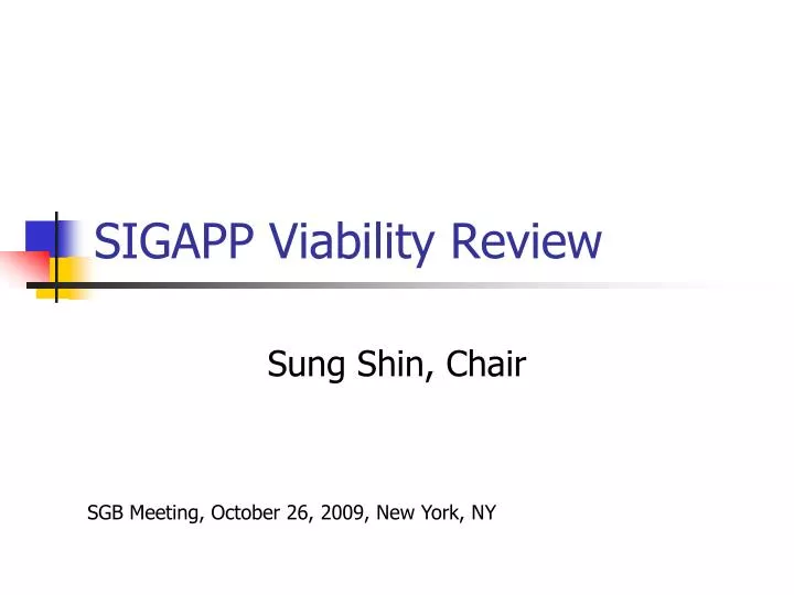 sigapp viability review