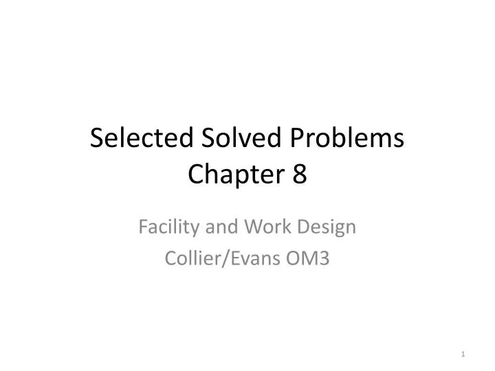 selected solved problems chapter 8