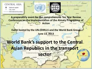 world bank s support to the central asian republics in the transport sector