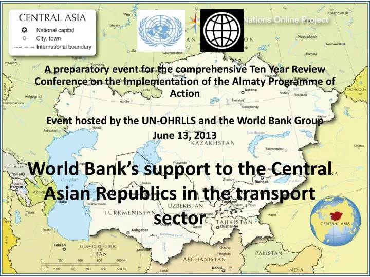 world bank s support to the central asian republics in the transport sector
