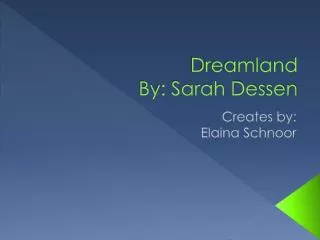 dreamland by sarah dessen
