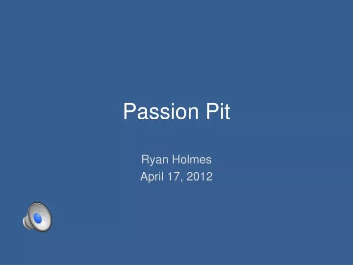 passion pit