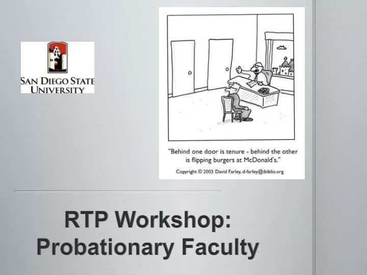 rtp workshop probationary faculty