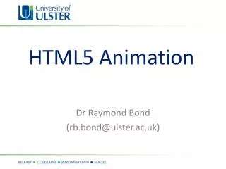 HTML5 Animation