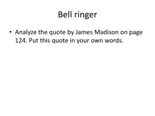 Bell ringer