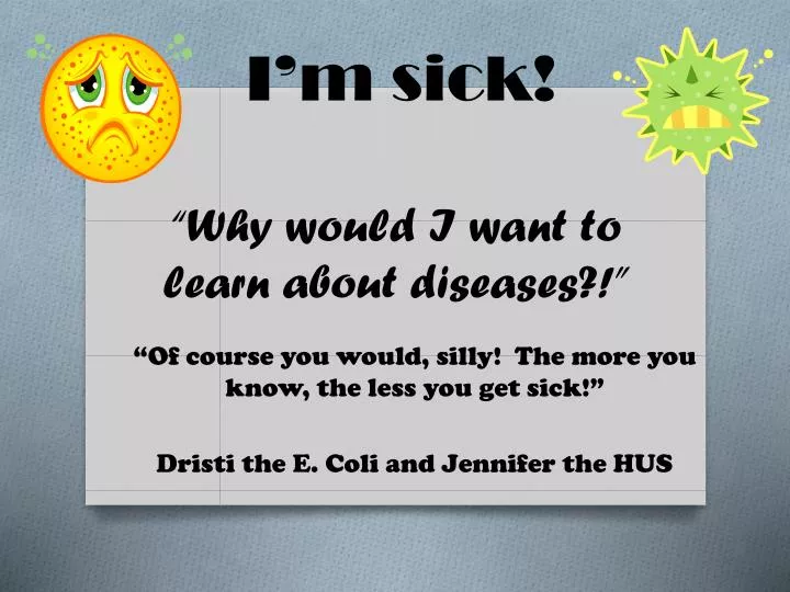 why would i want to learn about diseases