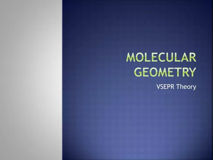 molecular geometry