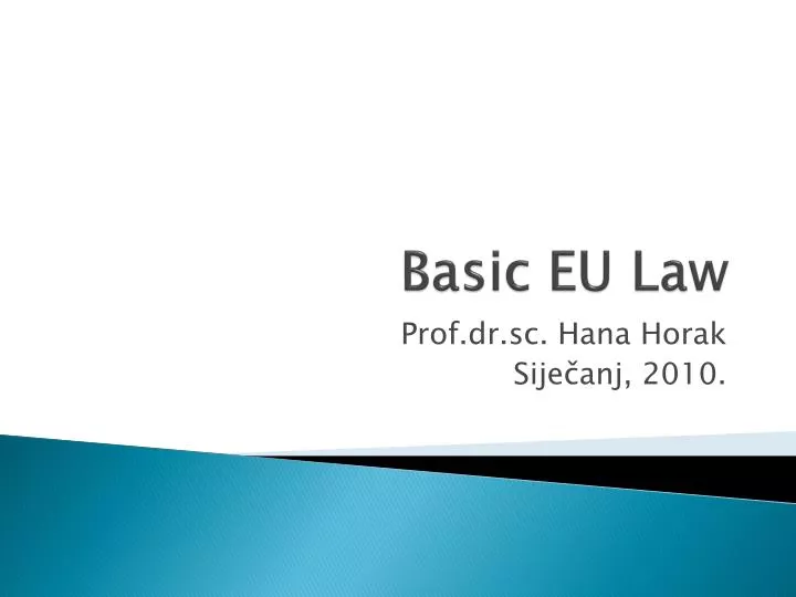 basic eu law