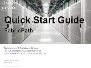 Quick Start Guide FabricPath
