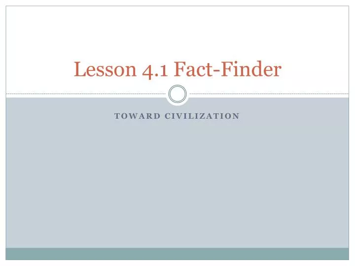 lesson 4 1 fact finder