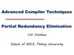 Advanced Compiler Techniques - slide 1