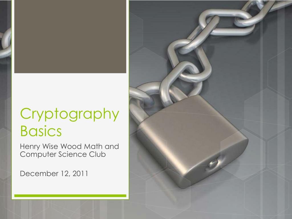 PPT - Cryptography Basics PowerPoint Presentation, free download - ID ...